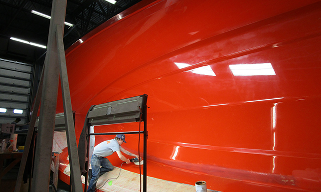 Back Cove Hull Mold Polishing